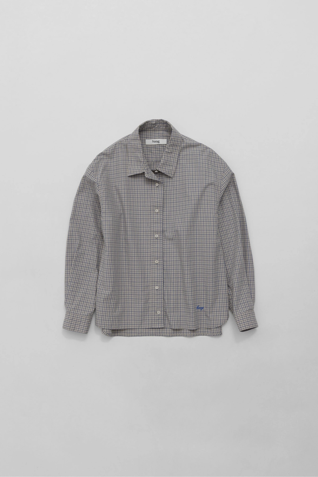 헤이그 2nd) a study shirt (beige check) 상품 이미지 1
