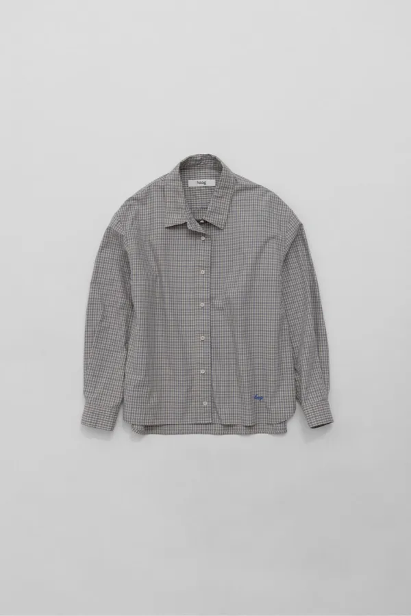 2nd) a study shirt (beige check)