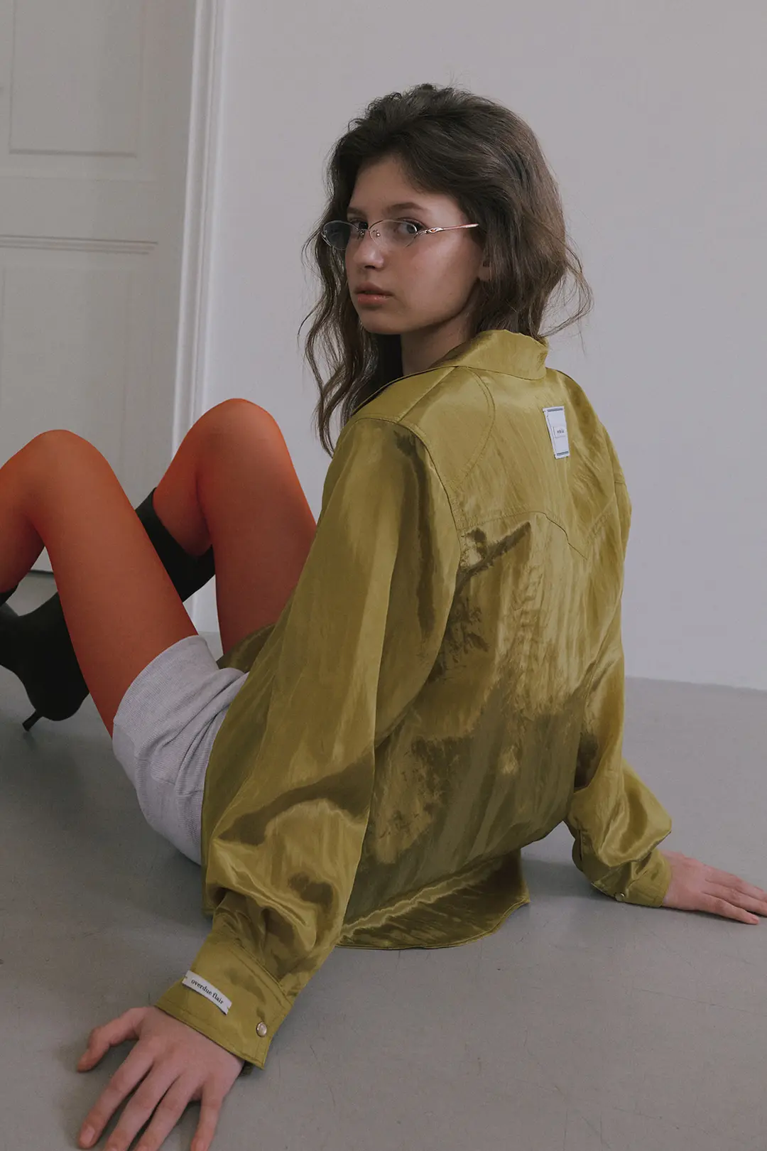 오버듀플레어 SHINE WESTERN SHIRTS_OLIVE GREEN 상품 이미지 2