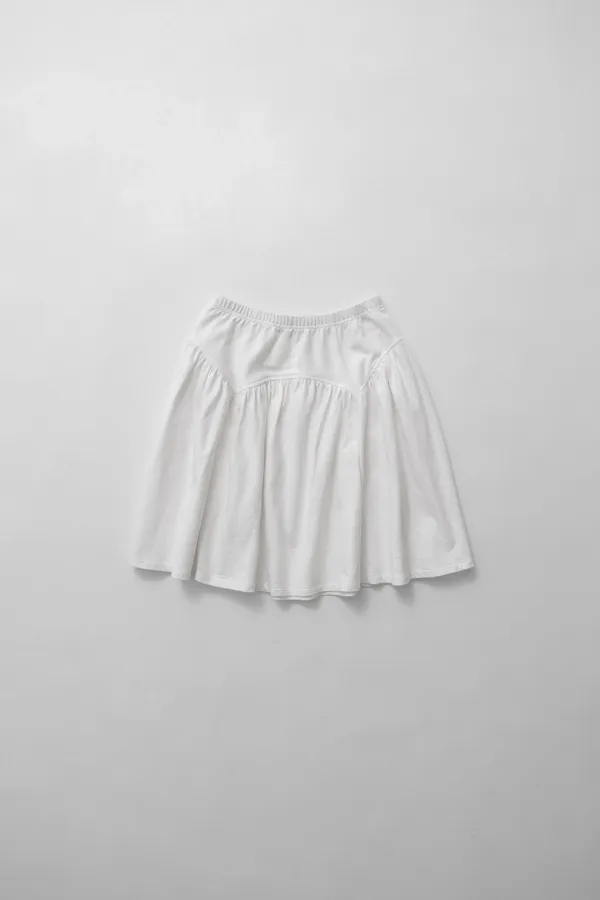 2nd) a soft jersey skirt (white)