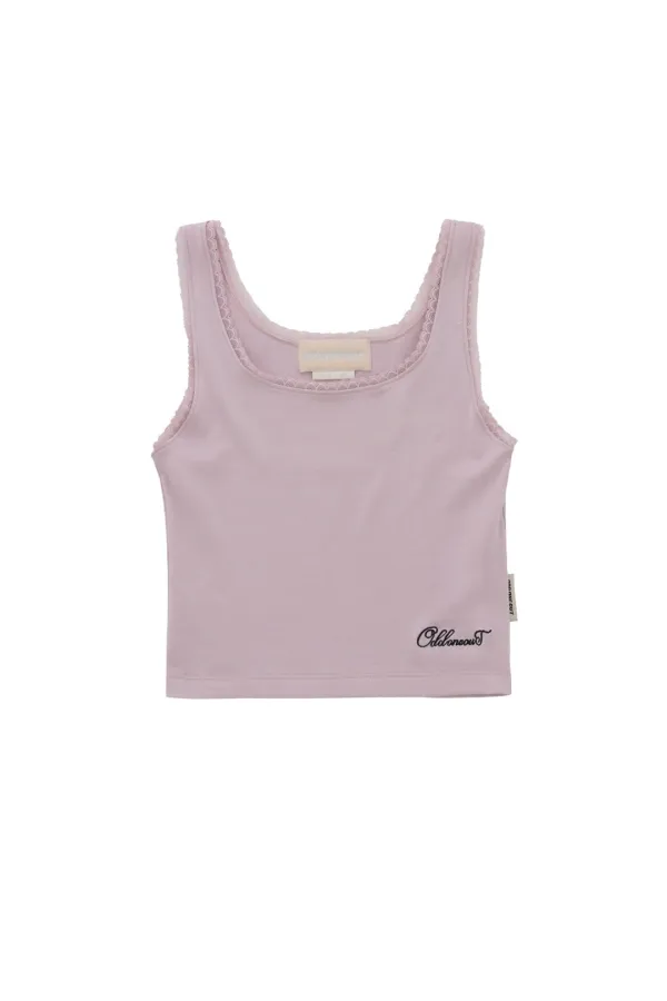 MONO LACE SLEEVELESS TOP PINK