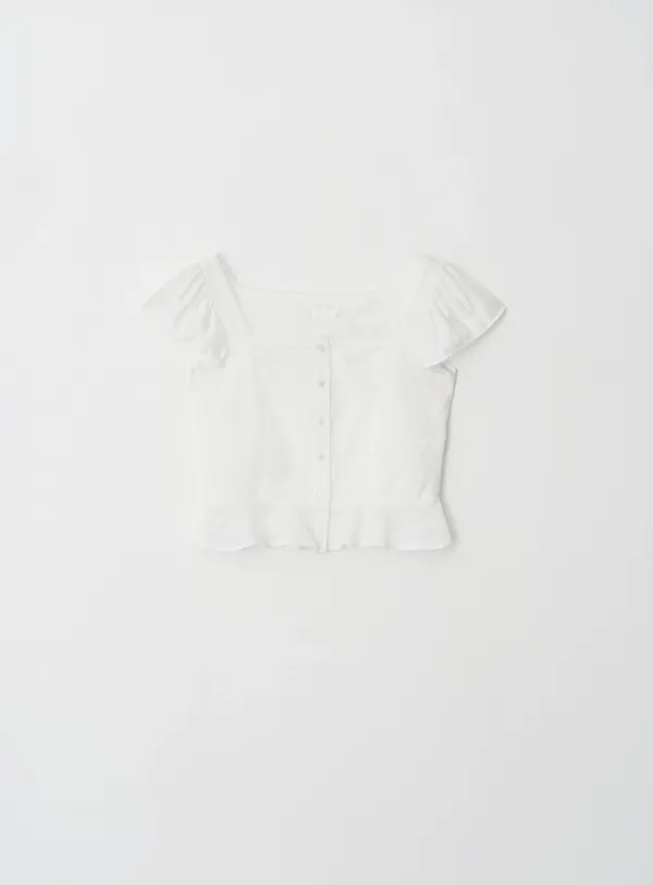 [4TH]Wendy flare blouse