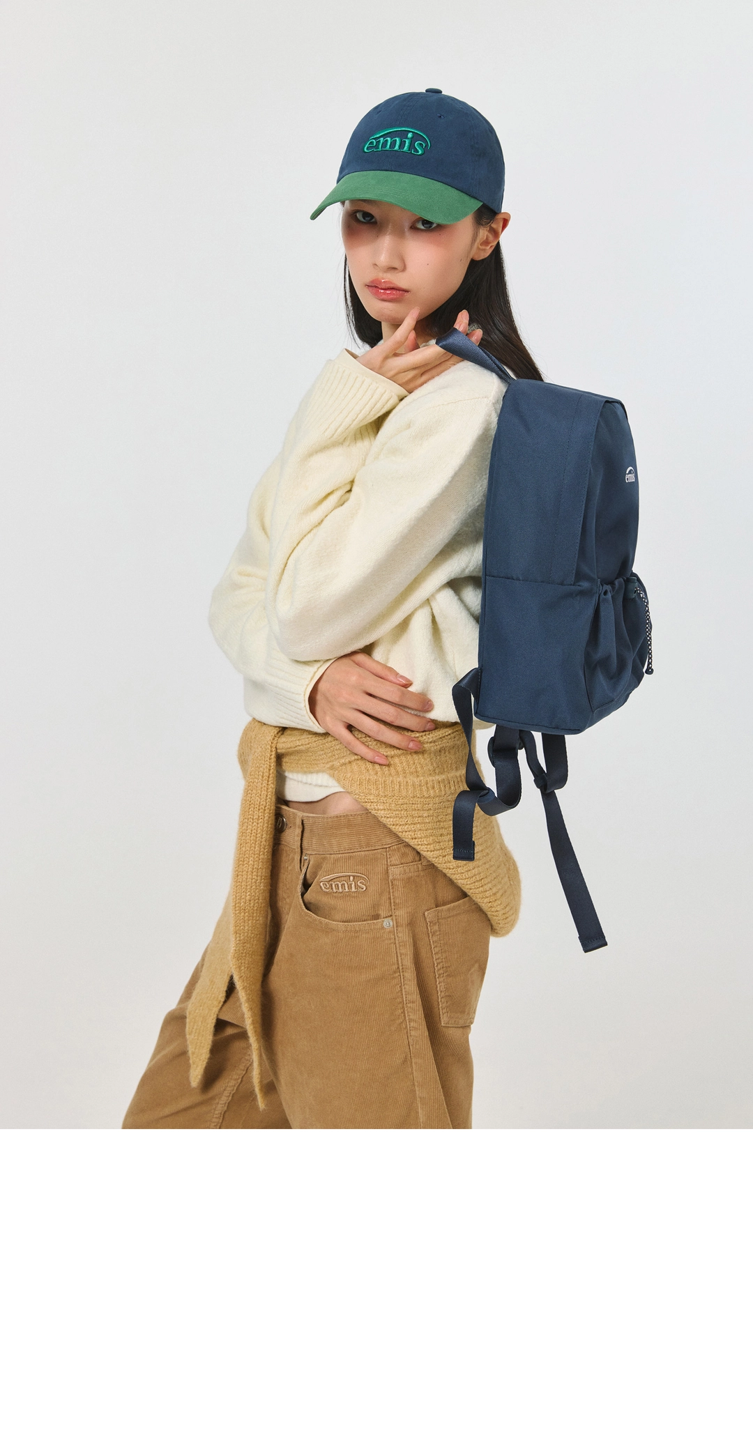 이미스 STRING DAY BACKPACK-NAVY 상품 이미지 2