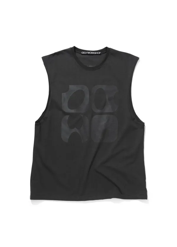 Logo Muscle Tank, Ash