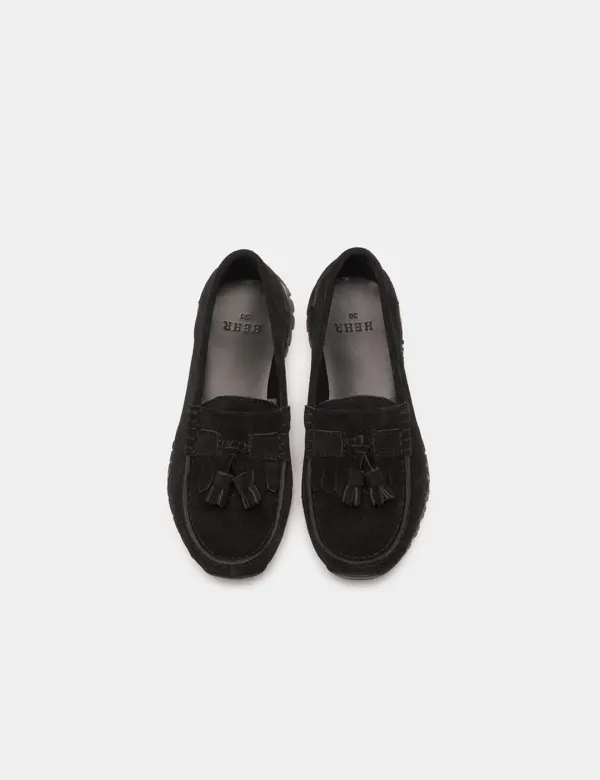 Suede Tassel Loafer