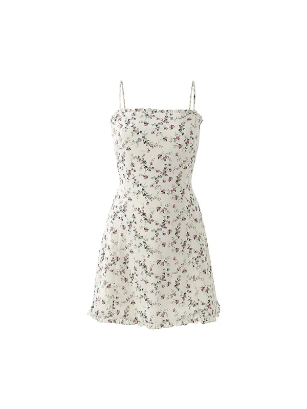 [6/4 예약배송] [수지 착용] Frill mini dress (Ivory)