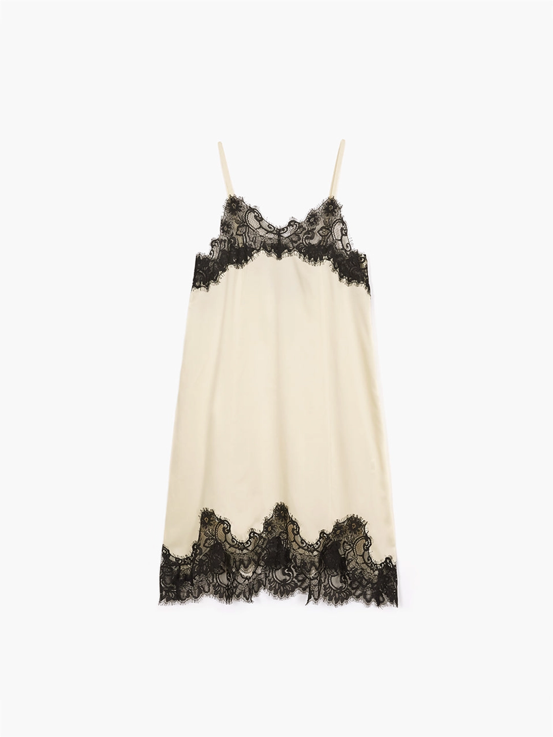 마지셔우드 SATIN LACE DRESS_ivory 상품 이미지 1