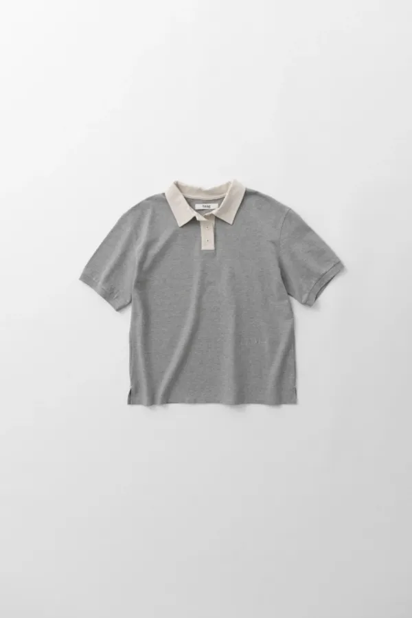 a relaxed pique t-sh (melange grey)
