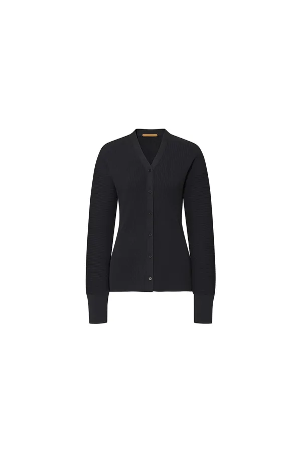 CONTOUR CARDIGAN [BLACK]