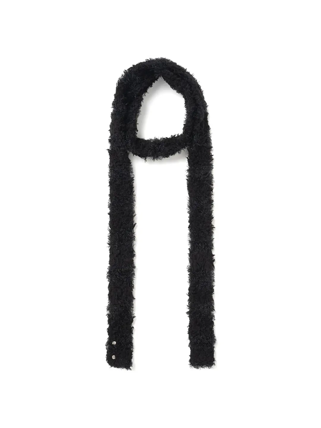 밀로 우먼 Mixed Knit Scarf [Black] 상품 이미지 2