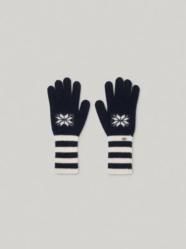 Neige Gloves - Navy네주 글로브