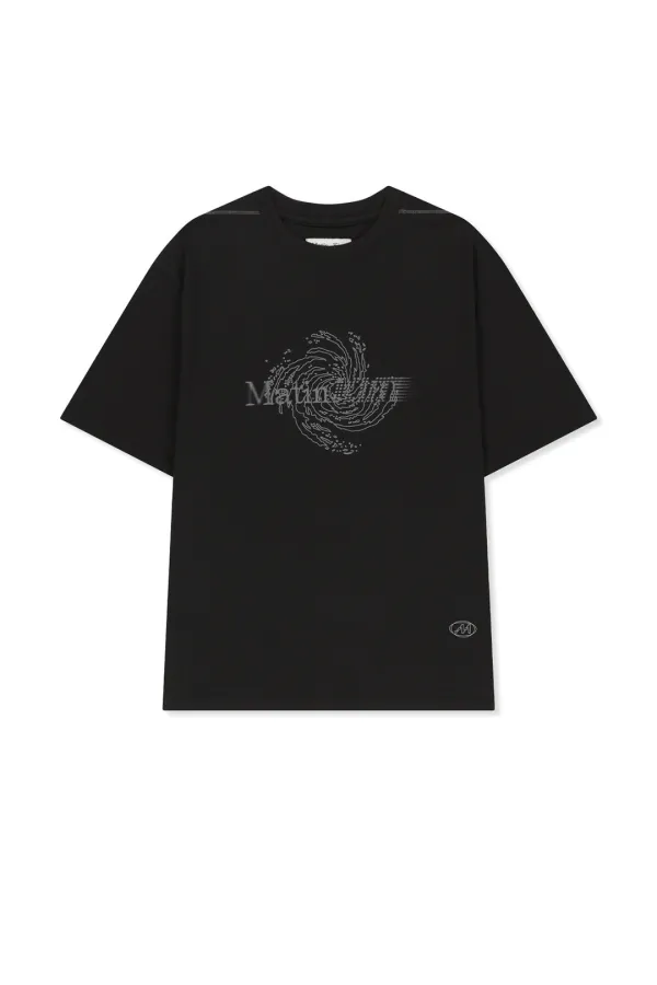 MATIN PACE VORTEX GRAFFITI TOP IN BLACK