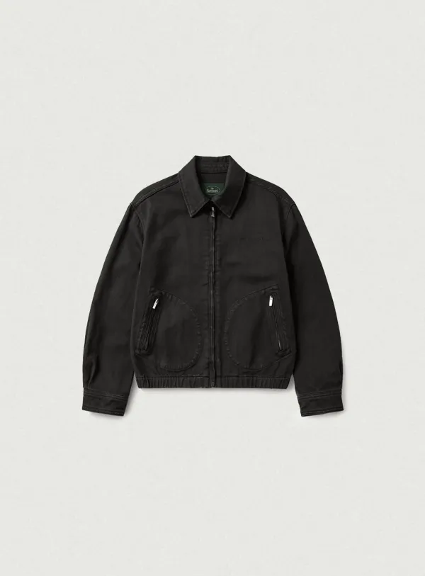 Oren Washed Cotton Blouson Jacket_Black