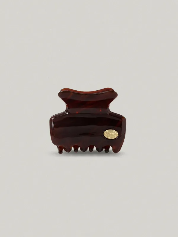 PETIT FLOT HAIR CLAW - BROWN쁘띠 플로 헤어 클로우