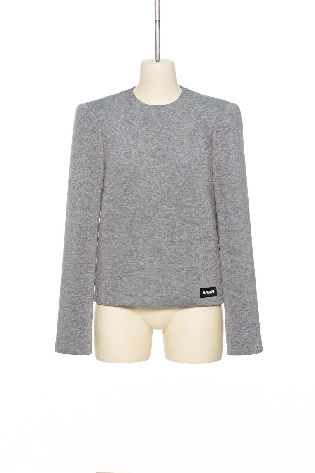 푸쉬버튼 FW25 GRAY CURVY SHOULDER TOP 상품 이미지 2