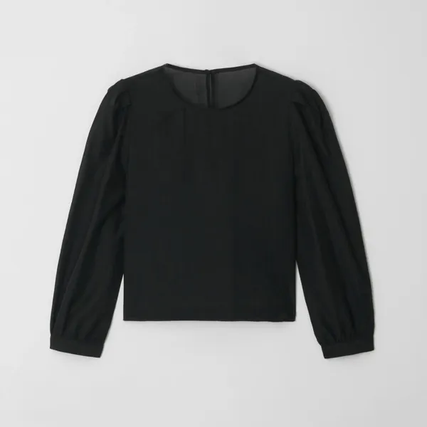 Elka Set-up Sheer Blouse_2Color