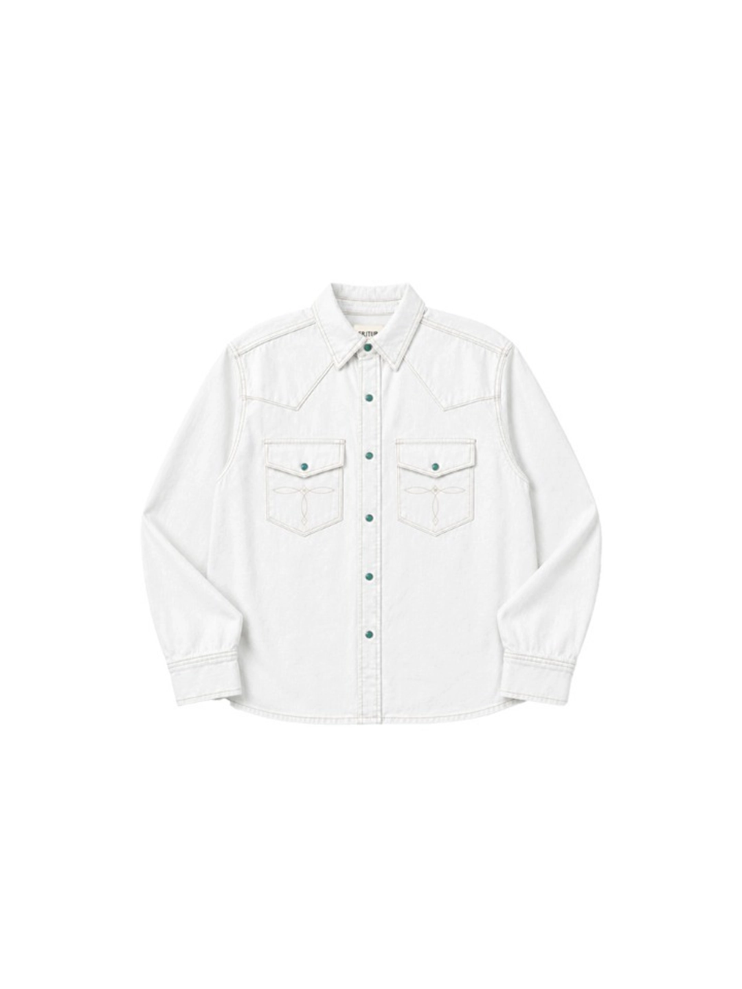 프리터 Western Cotton Shirt White_F263SH07 상품 이미지 1