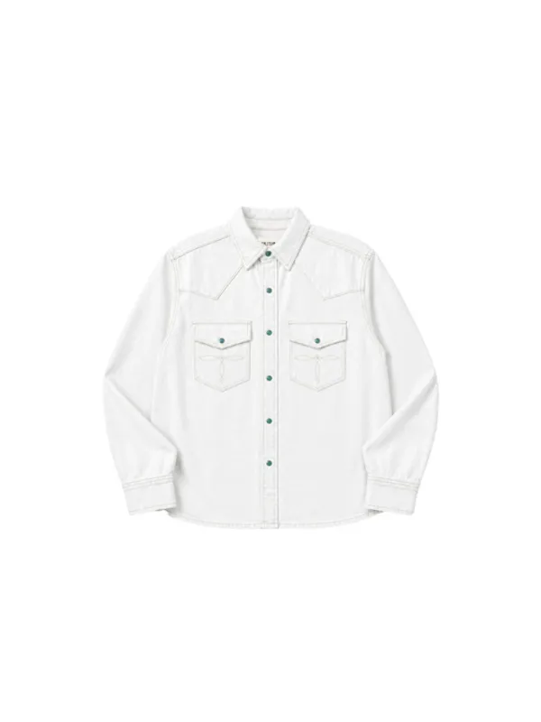 [9/15 순차발송]Western Cotton Shirt White_F263SH07