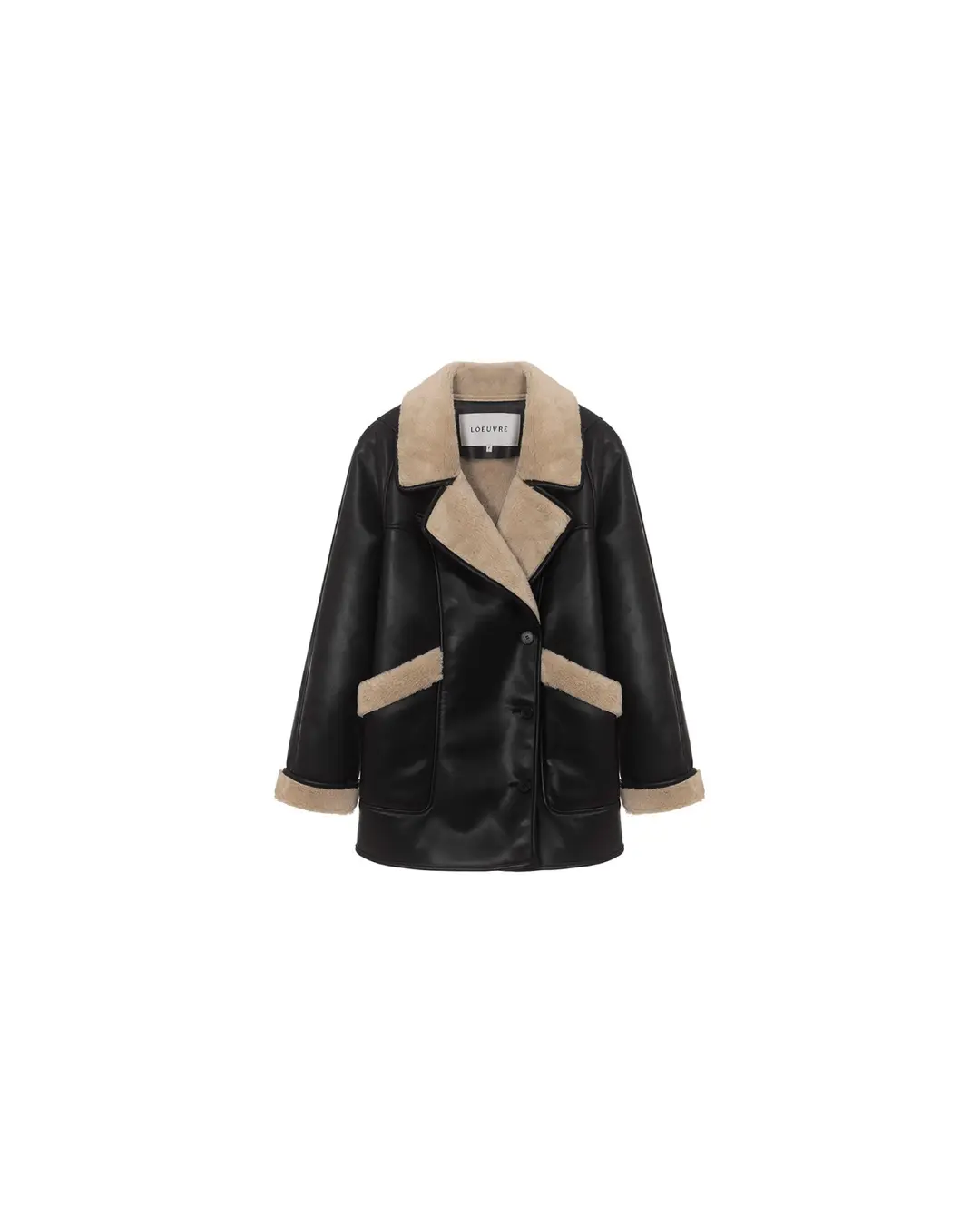 루에브르 Faux Leather Shearling coat-Jacket SM4WJ934-10 상품 이미지 3