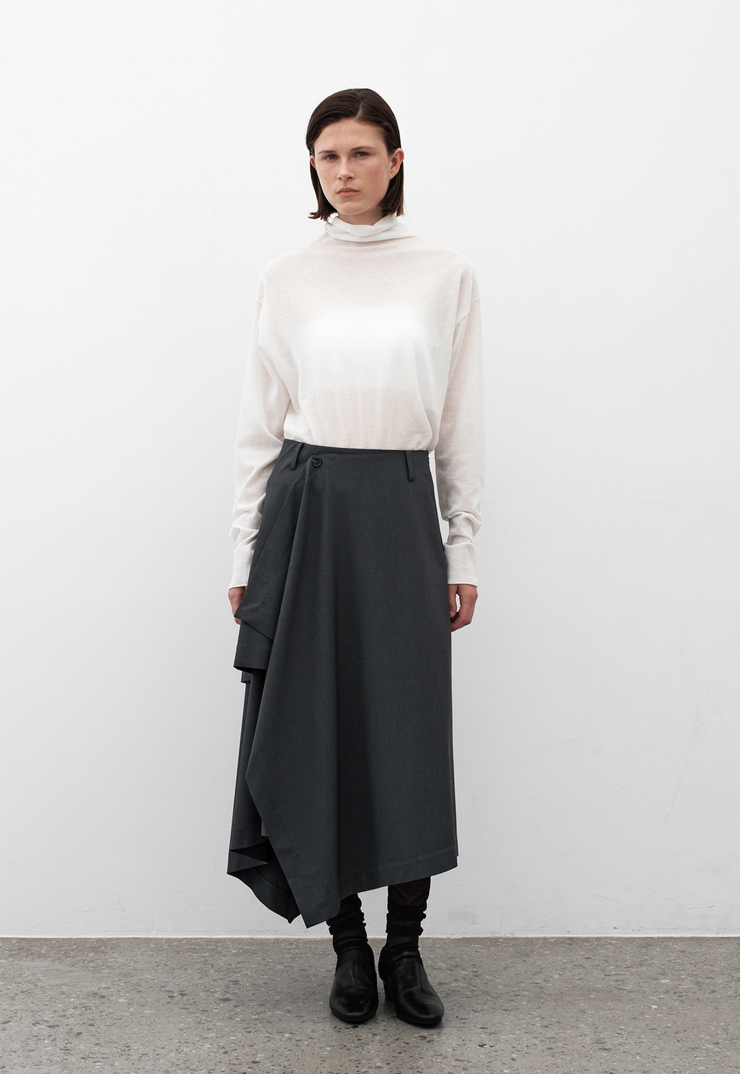 아뜰리에 나인 (SK-5039)TEARD UNBAL FRILL SKIRT 상품 이미지 3