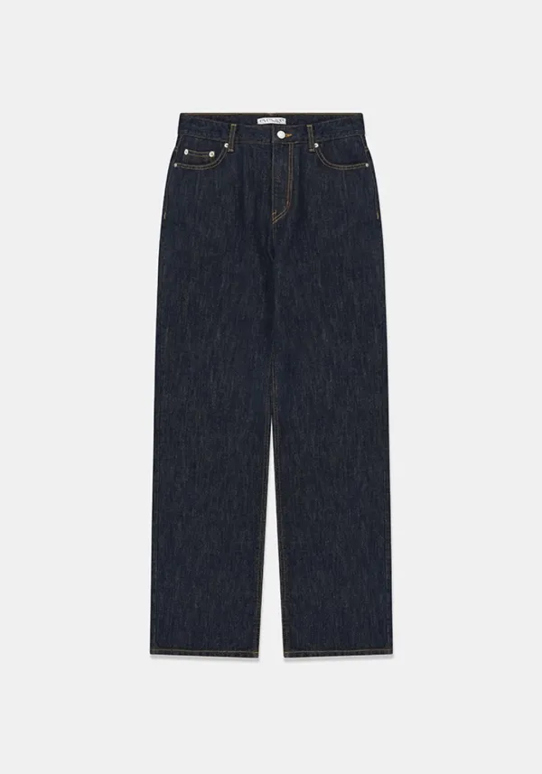 Straight pocket denim (Indigo) - evesage 이브세이지