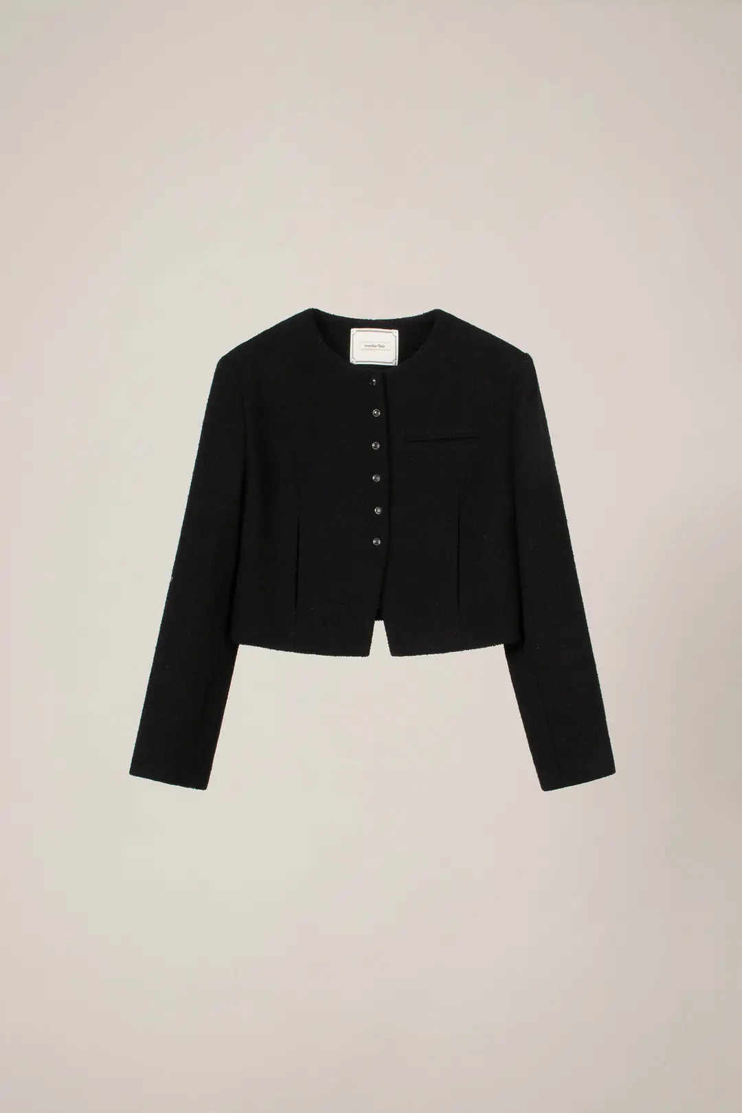 오버듀플레어 SNAPPED TWEED JACKET_BLACK 상품 이미지 3
