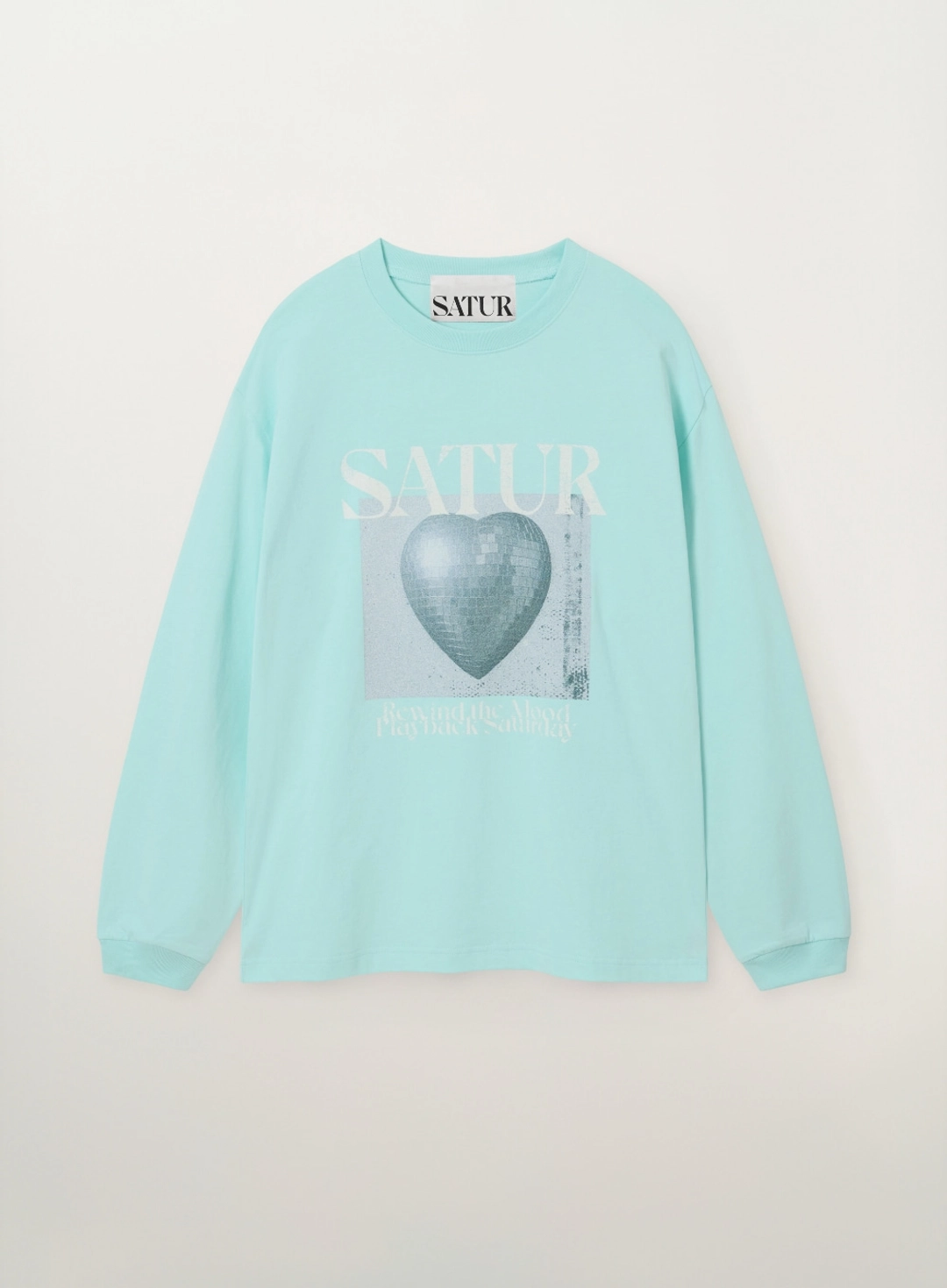 세터 Mirrorball Graphic Long Sleeve - Mint 상품 이미지 1