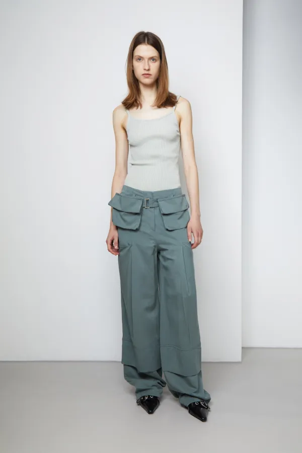 Halter Neck Sleeveless Knit_Mint