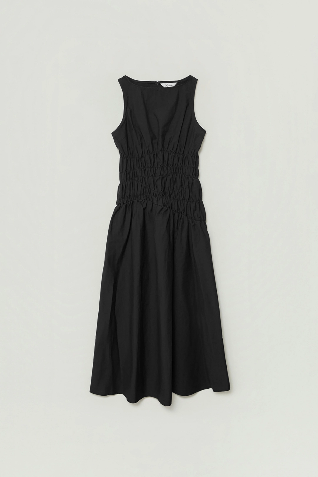 세이지먼트 SOMEL SMOCKED LONG DRESS_BLACK 상품 이미지 1