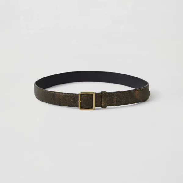 Verso leather belt