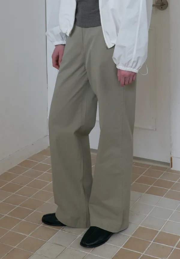 Washing cotton chino pants (taupe)