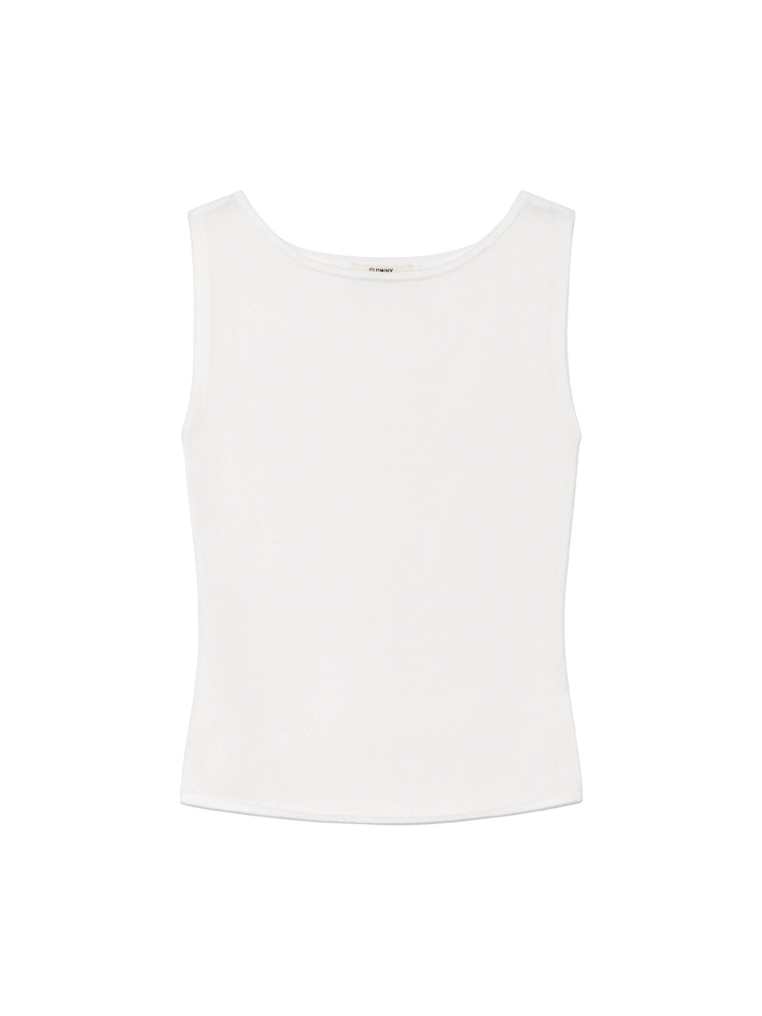 글로니 [2nd] G KNIT SLIT SLEEVELESS TOP (WHITE) 상품 이미지 1