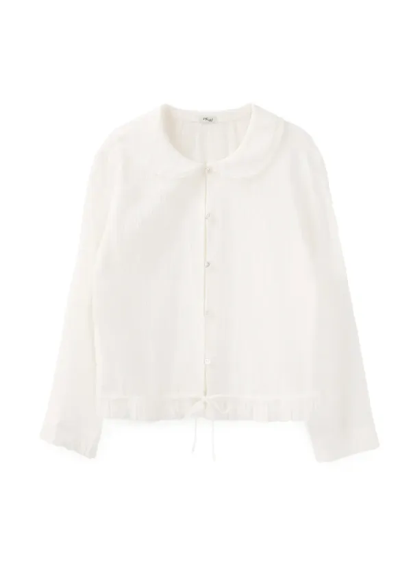 Mused Crepe Shirts - Cream