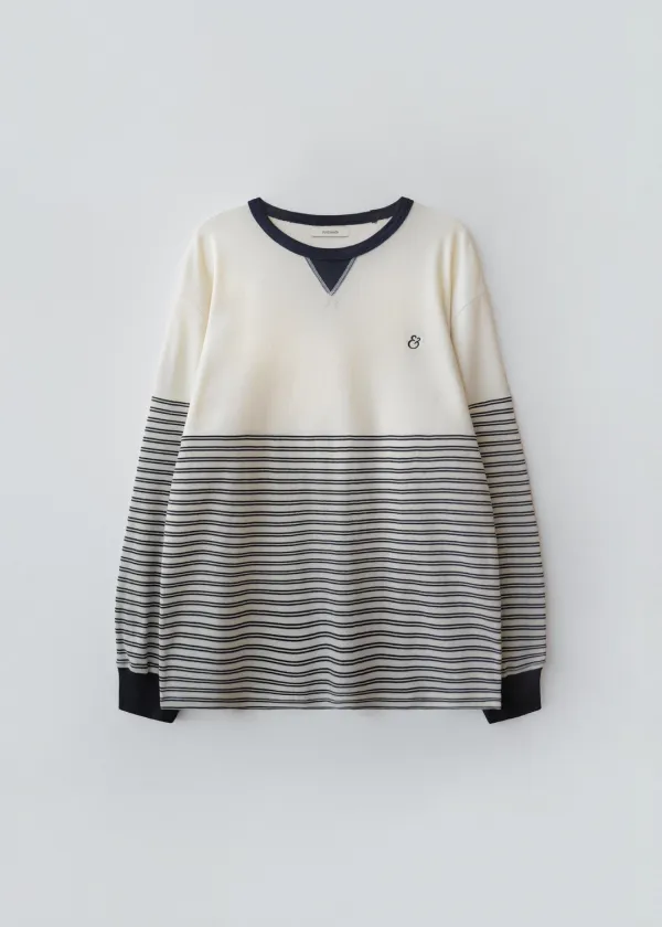 Harbor stripe long sleeve (navy)