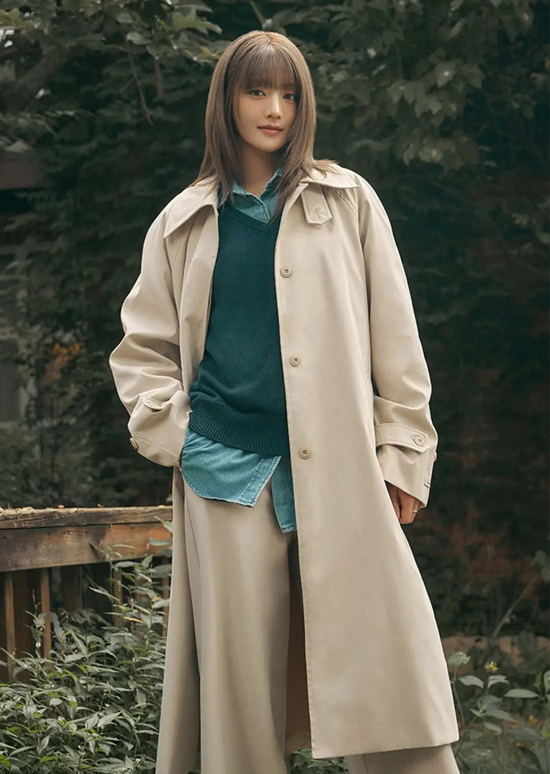 아노에틱 ANC SINGLE TRENCH COAT_BEIGE 상품 이미지 1