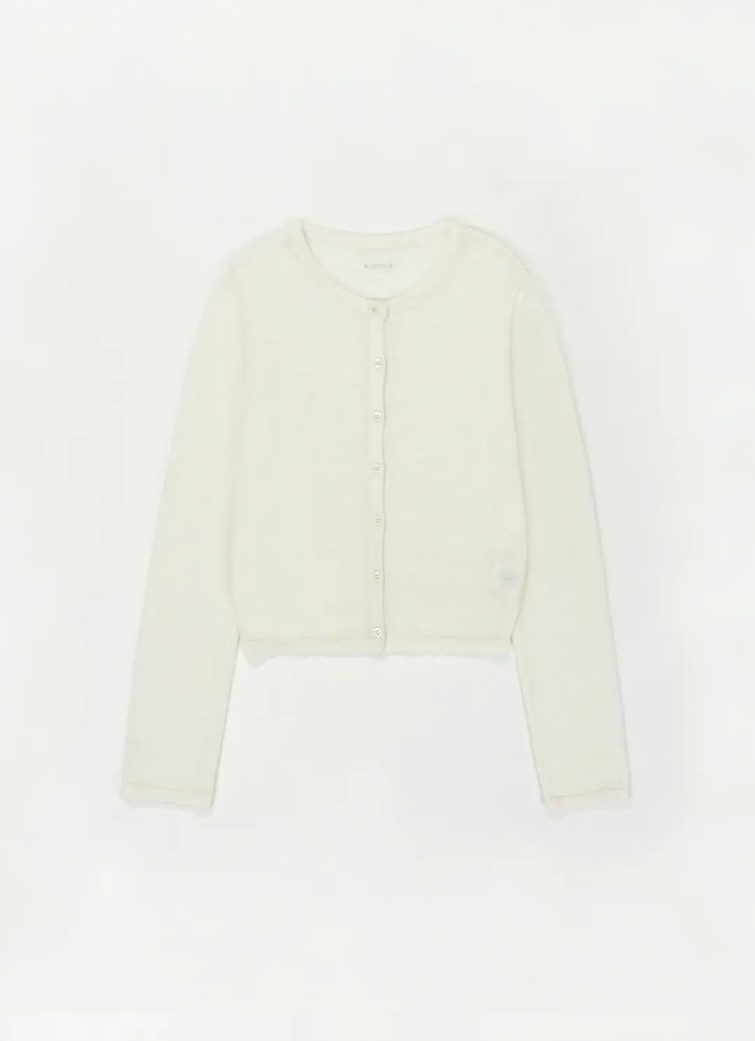 이브세이지 Round Crop Cardigan (Ivory) 상품 이미지 1
