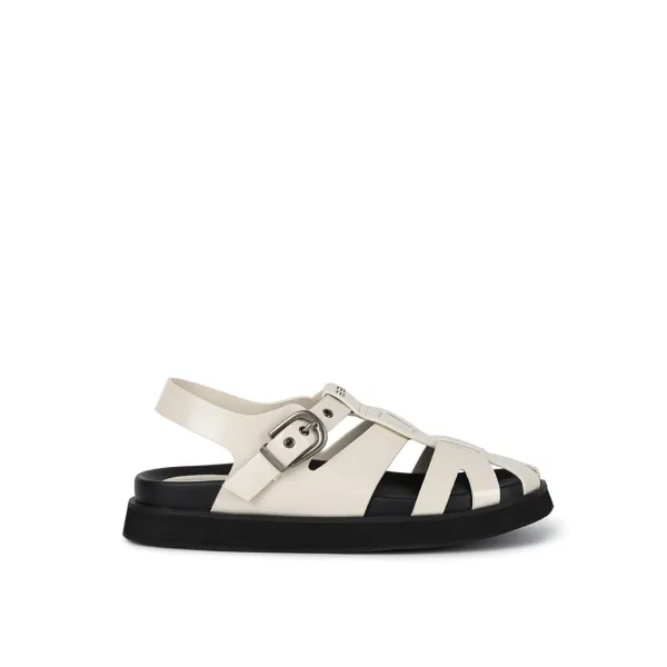 ROVER BUCKLED FISHERMAN SANDALS / IVORY