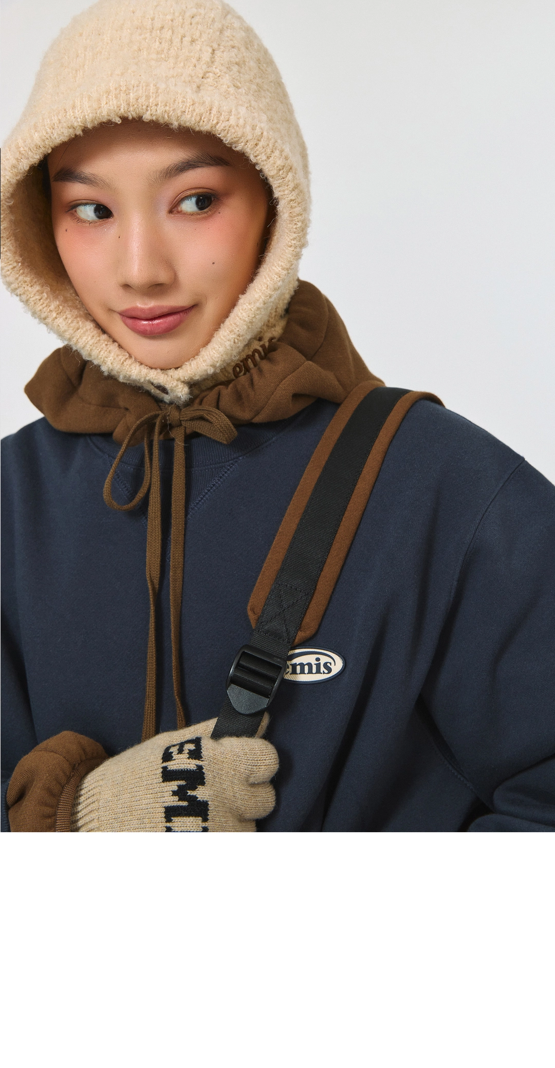 이미스 RUBBER PATCH SWEAT SHIRT-NAVY 상품 이미지 2