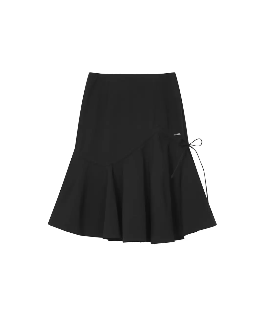 미세키서울 Shirring ruffle midi skirt BLACK 상품 이미지 3