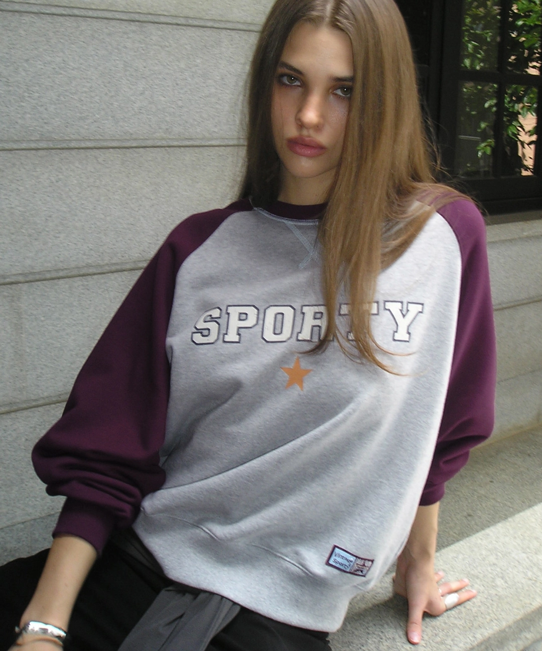 비터셀즈 Sporty Raglan Sweat Shirt-Purple 상품 이미지 2