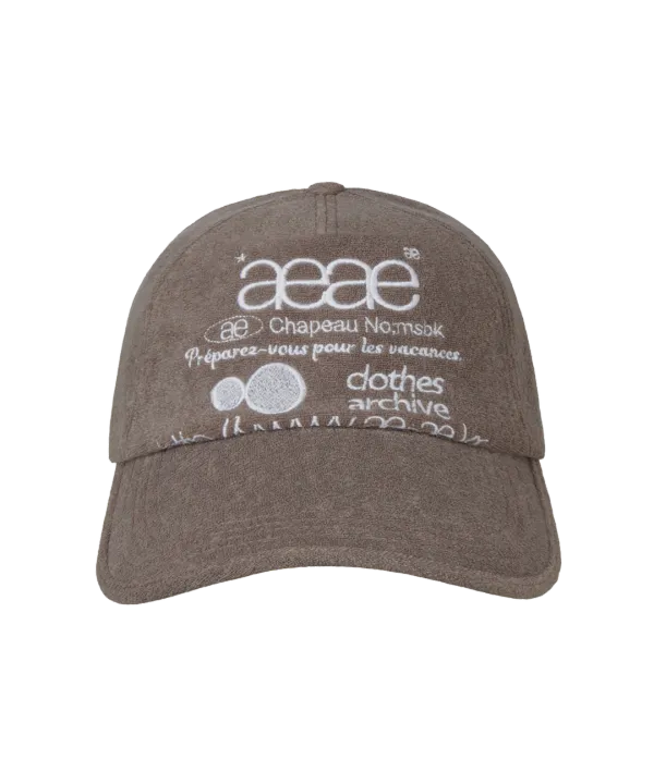 WEB LOGO FLEECE CAP [BROWN]