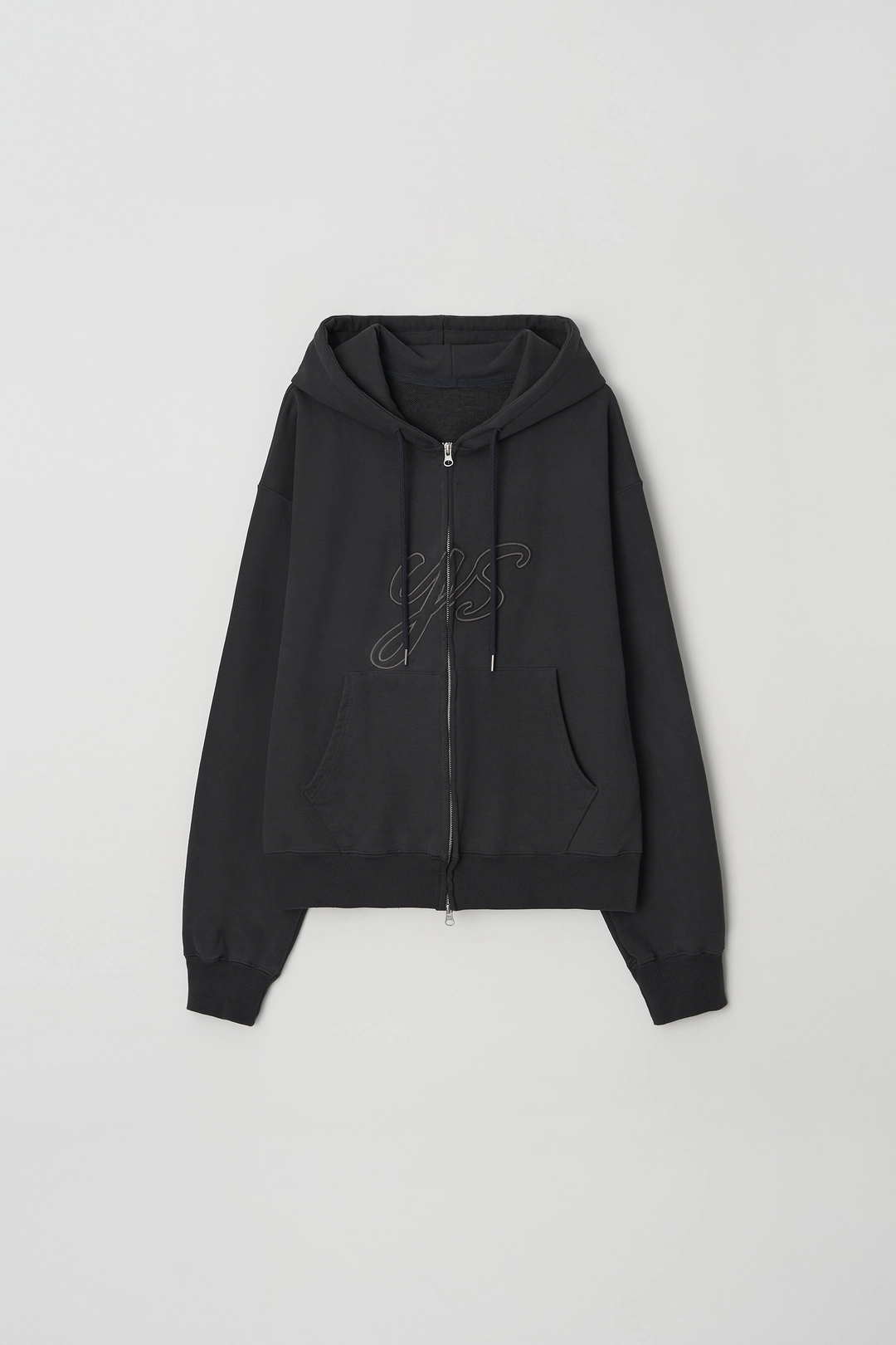 윤슬 [4th reorder] lounge hoodie zip-up (charcoal) 상품 이미지 1