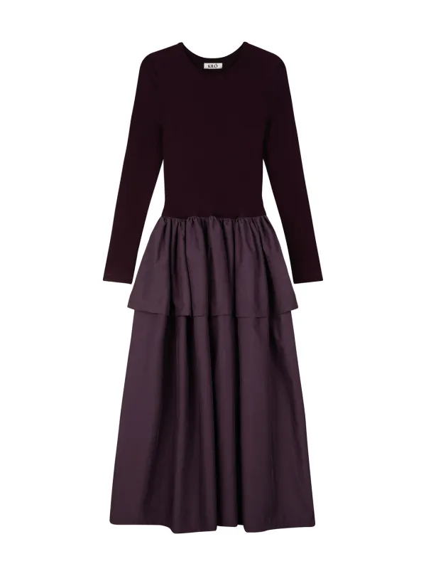 NYLON DOUBLE DRESS (PURPLE)