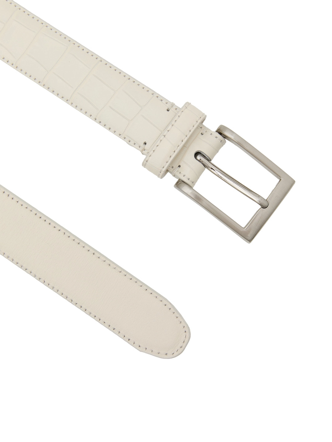 글로니 G CRACK LEATHER BELT (IVORY) 상품 이미지 3