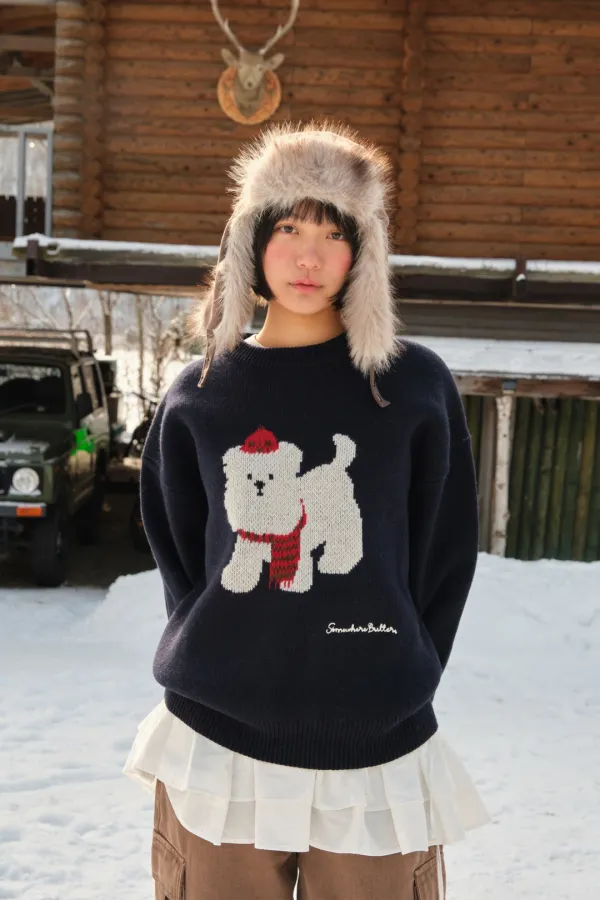 Winter Butteree Sweater - Navy