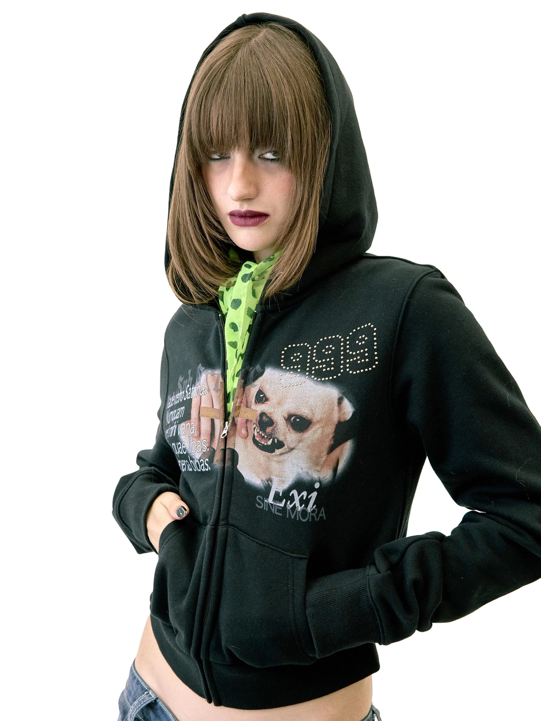 스컬프터 Dalmatian Scarf Neon Green 상품 이미지 2