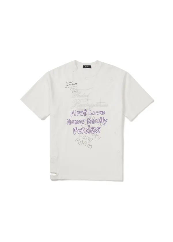 DISTRESSED OVERSIZED T-SHIRT (WHITE)