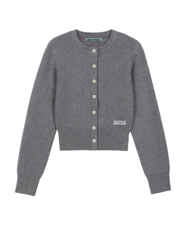 Soft Nut Button Cardigan [Gray]