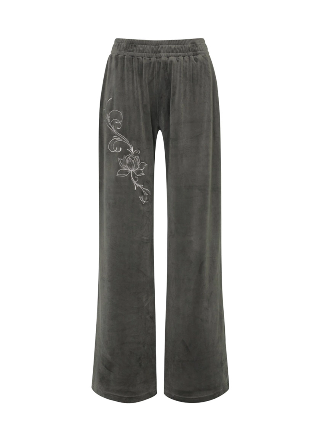 루루서울 Lotus Velvet Sweat Pants (Gray) 상품 이미지 3