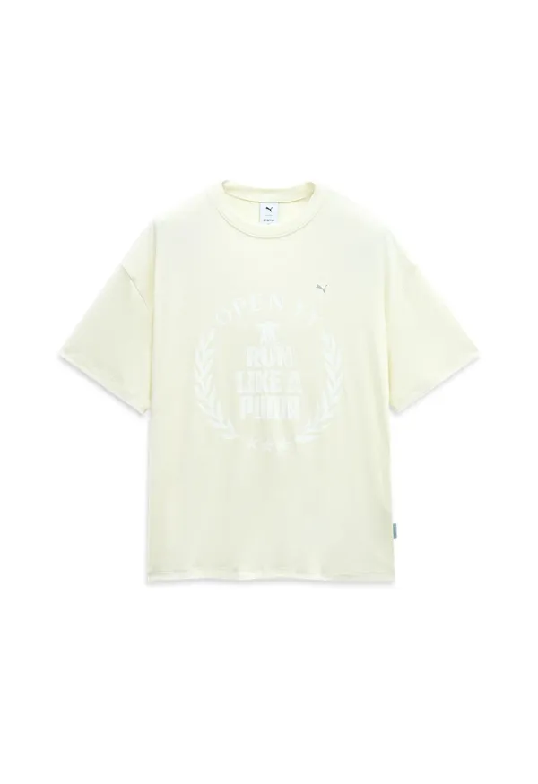 PUMA x OPEN YY HALF SLEEVE TOP, FIZZY LIGHT